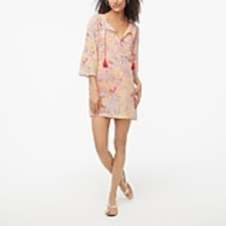 J. Crew Factory Printed cover-up tunic