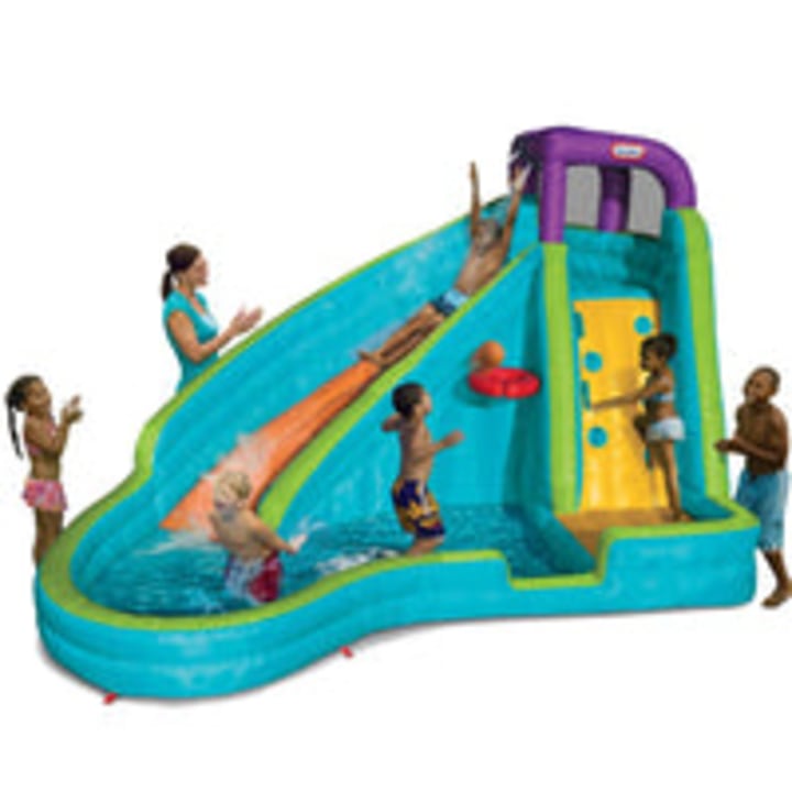 Little Tikes Slam &#039;n Curve Inflatable Water Slide with Blower