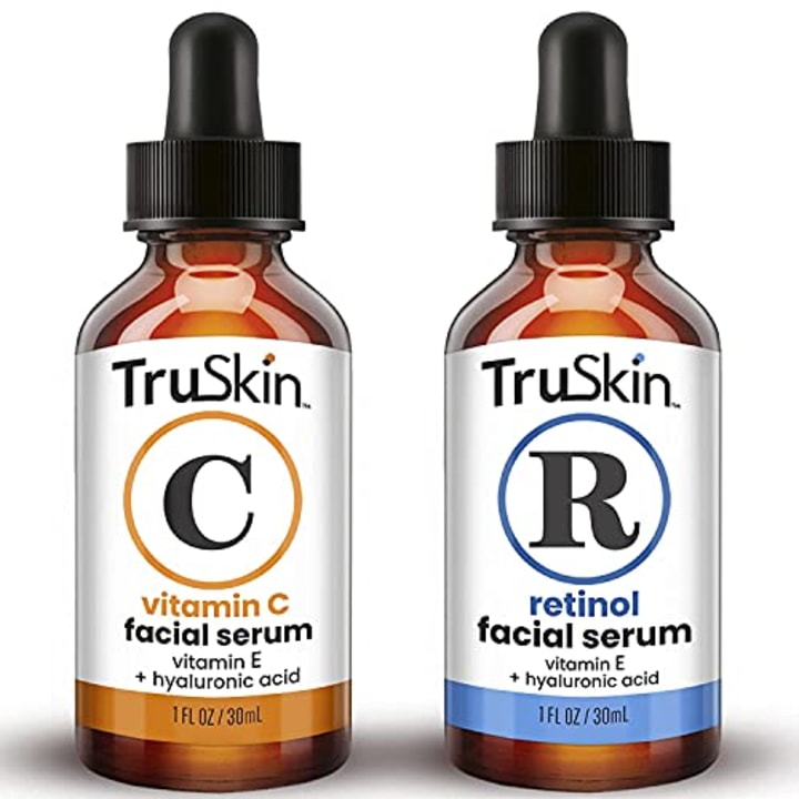 TruSkin Day-Night Anti Aging Duo, Retinol Serum &amp; Vitamin C Serum