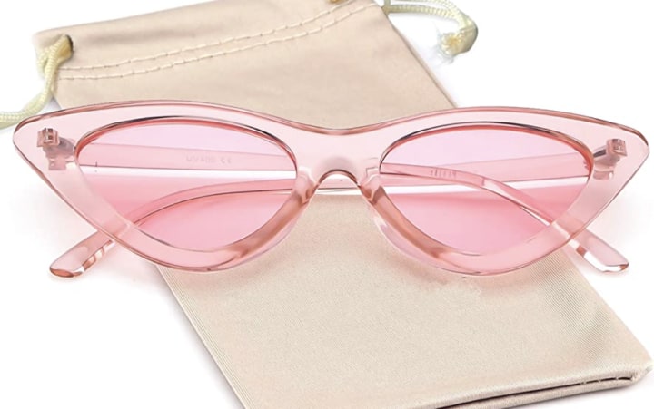 Retro Pink Eye Sunglasses