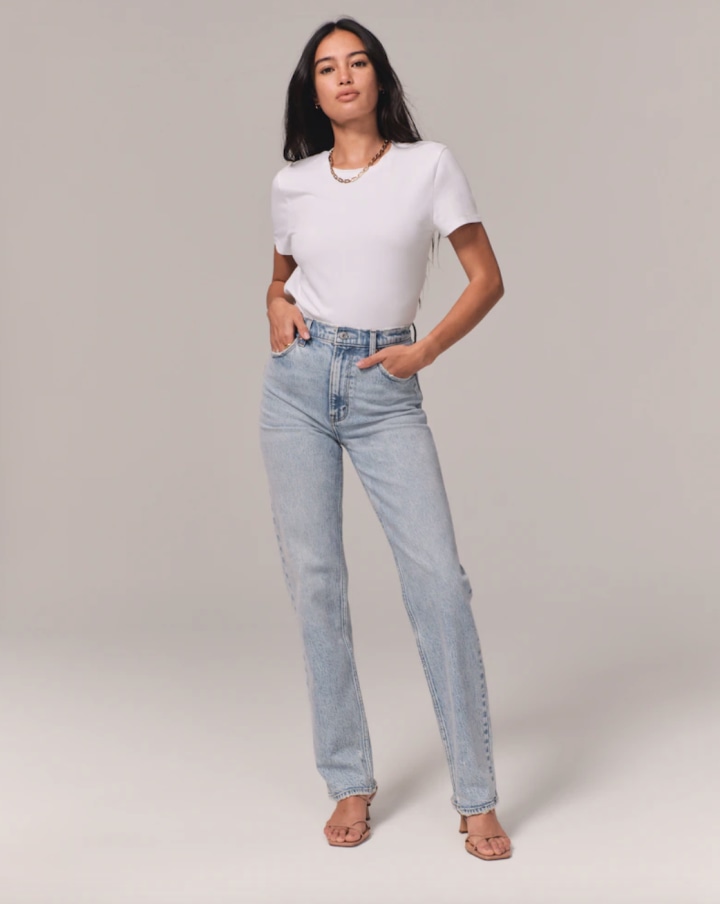 90s Ultra High Rise Straight Jeans