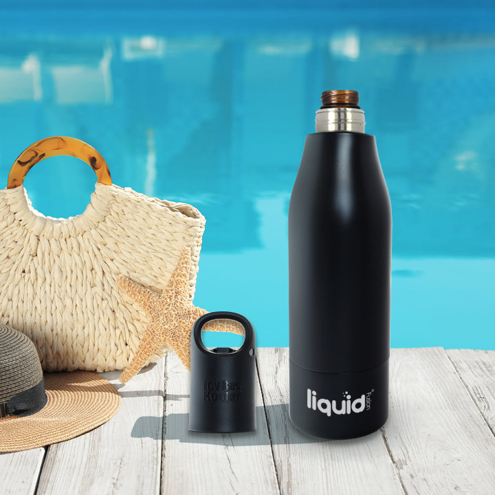 Icy Bev Kooler Stainless Steel Bottle Insulator, From Liquid Fusion / Grand Fusion