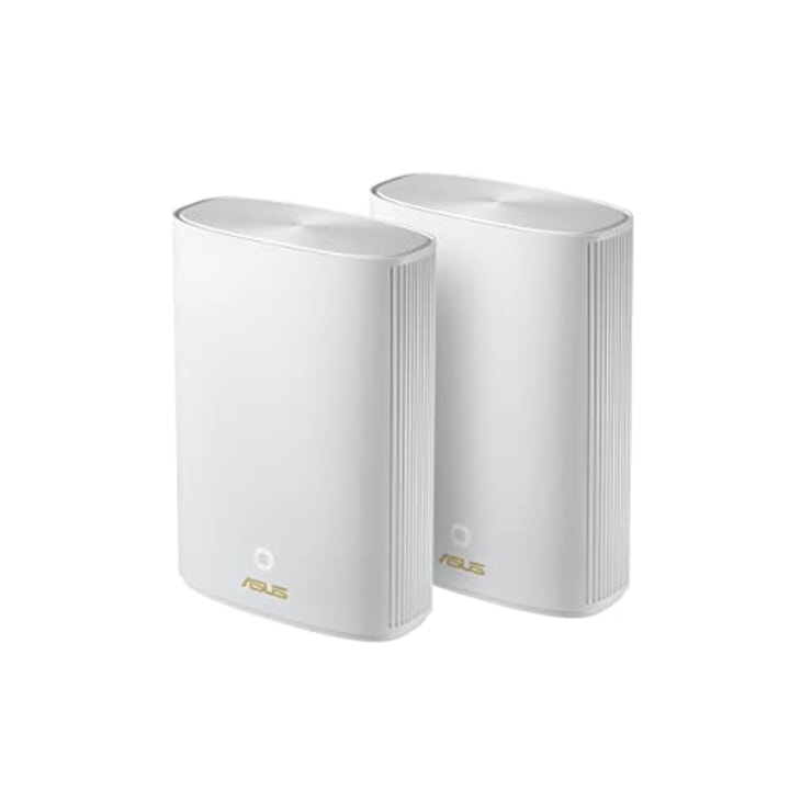 ASUS ZenWiFi AX Hybrid Powerline Mesh WiFi6 System (XP4) 2PK - Whole Home Coverage up to 5,500 Sq.Ft. &amp; 6+ Rooms for Thick Walls, AiMesh, Free Lifetime Security, Easy Setup, HomePlug AV2 MIMO Standard