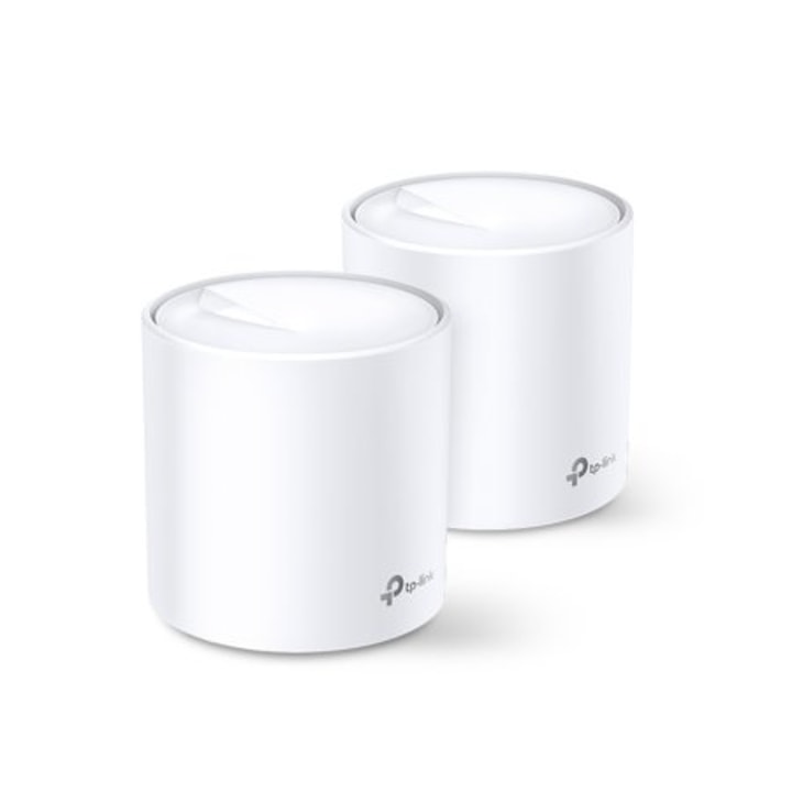 TP-Link Wi-Fi 6 AX3000 Mesh Router System | 2- Mesh Routers | Deco W6000(2-pack) | 5,000 sq. ft. of WiFi Coverage