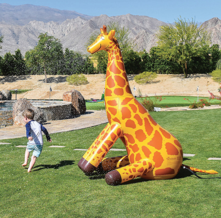 Giant Inflatable Giraffe Sprinkler