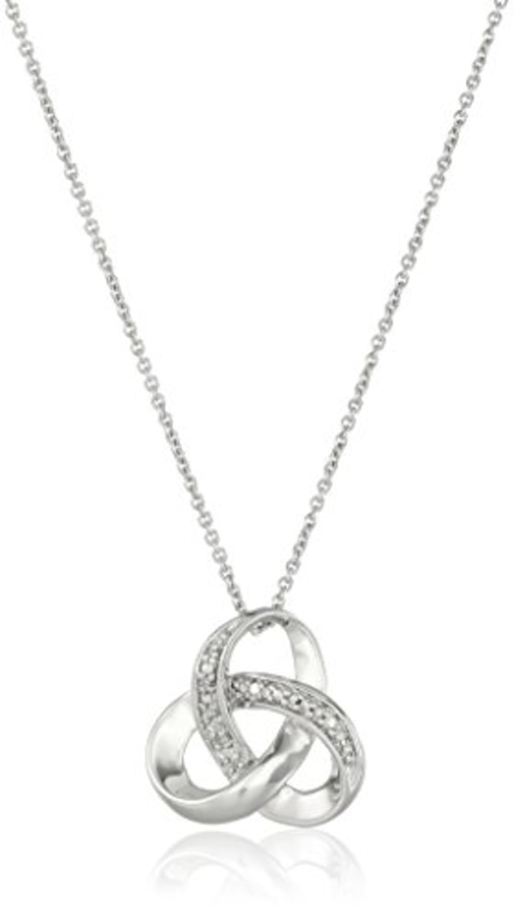 Diamond Knot Pendant Necklace