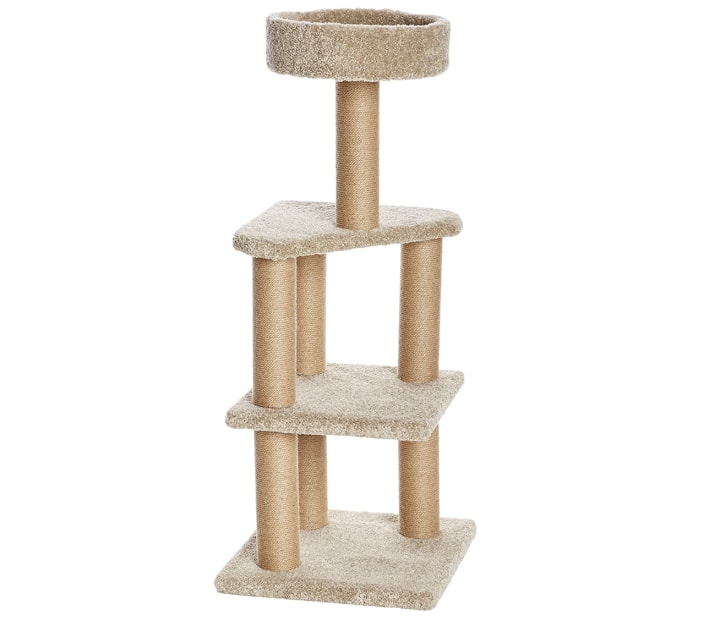 AmazonBasics Cat Activity Tree Tower with Scratching Post