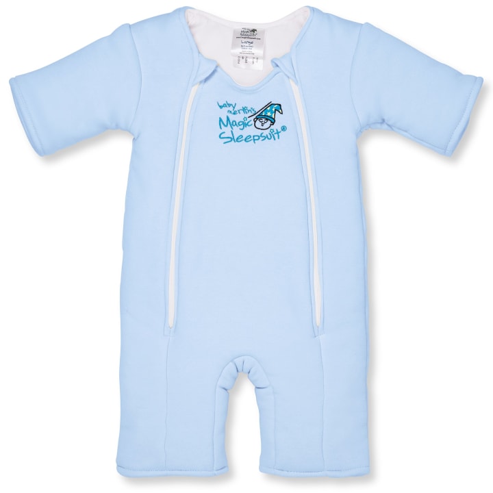 Baby Merlin&#039;s Magic Sleepsuit Blue Cotton