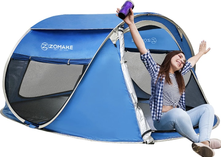 Zomake Pop-Up Tent (2 or 4 Person)