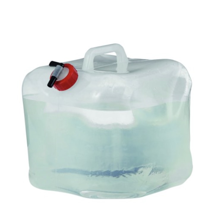 Clear Collapsible 5 Gallon Camping Water Storage