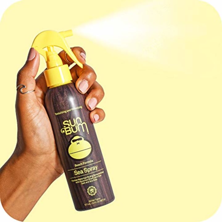 Sun Bum Sea Spray|Texturizing and Volumizing Sea Salt Spray | UV Protection With a Matte Finish | Medium Hold | For All Hair Types | 6 FL OZ Spray Bottle, Clear (80-41025)