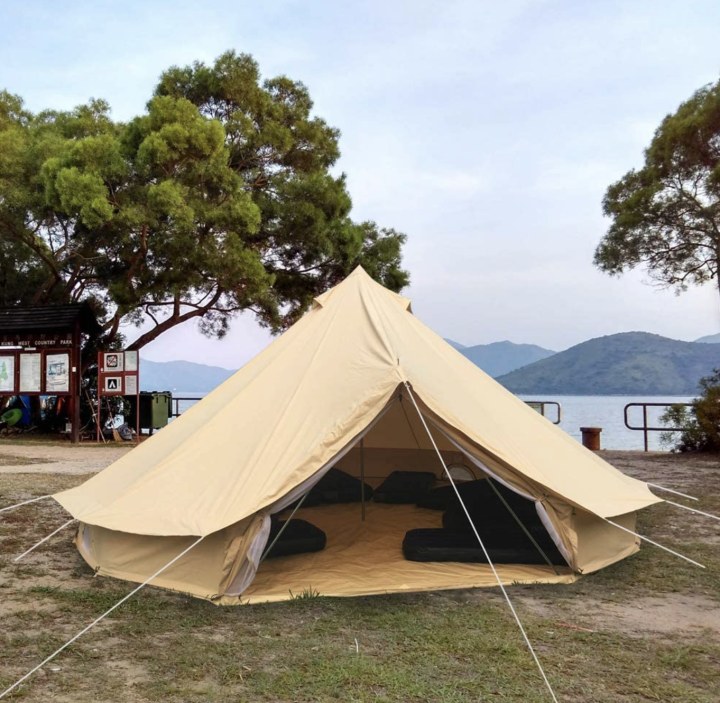 Waterproof cotton canvas bell tent