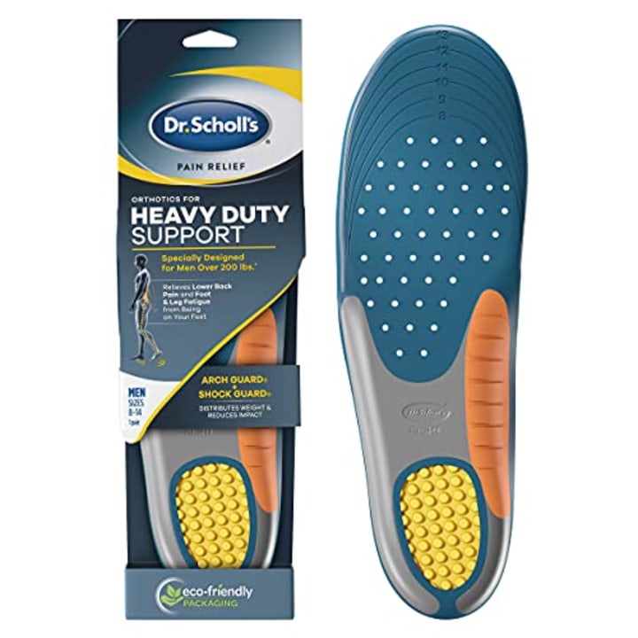 Dr. Scholl&#039;s Heavy Duty Support Pain Relief Orthotics, Designed for Men over 200lbs with Technology to Distribute Weight and Absorb Shock with Every Step (for Men&#039;s 8-14)