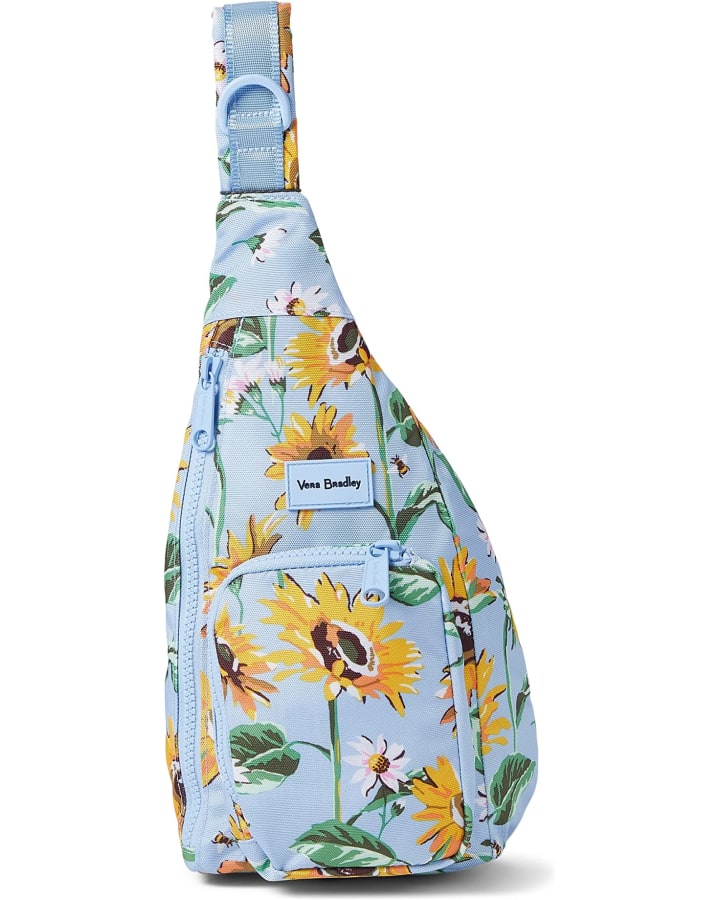Vera Bradley Recycled Lighten Up Reactive Mini Sling Backpack