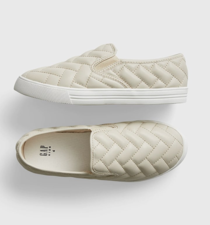 Kids Quilted Slip-On Shoes