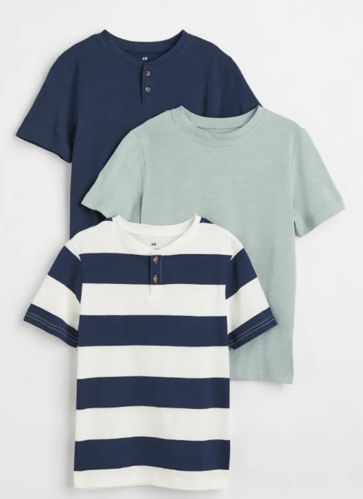 Henley Shirts (Pack of 3)