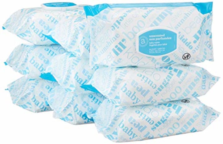 Baby Wipes, Unscented, Pack of 9