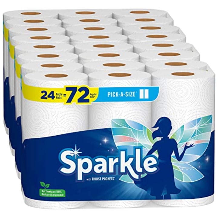 Sparkle Pick-A-Size Paper Towels, 24 Triple Rolls