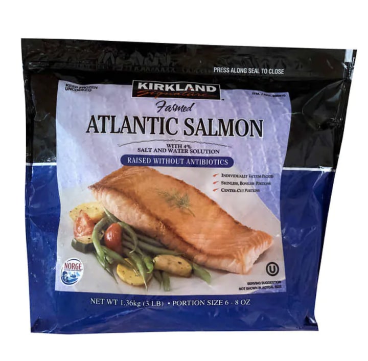 Kirkland Signature Farmed Atlantic Salmon, 3 pounds