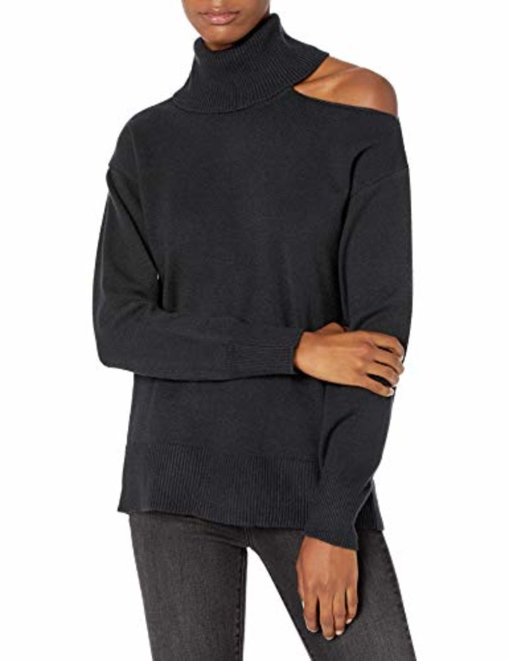 The Drop Long Sleeve Cutout Turtlenck Sweater