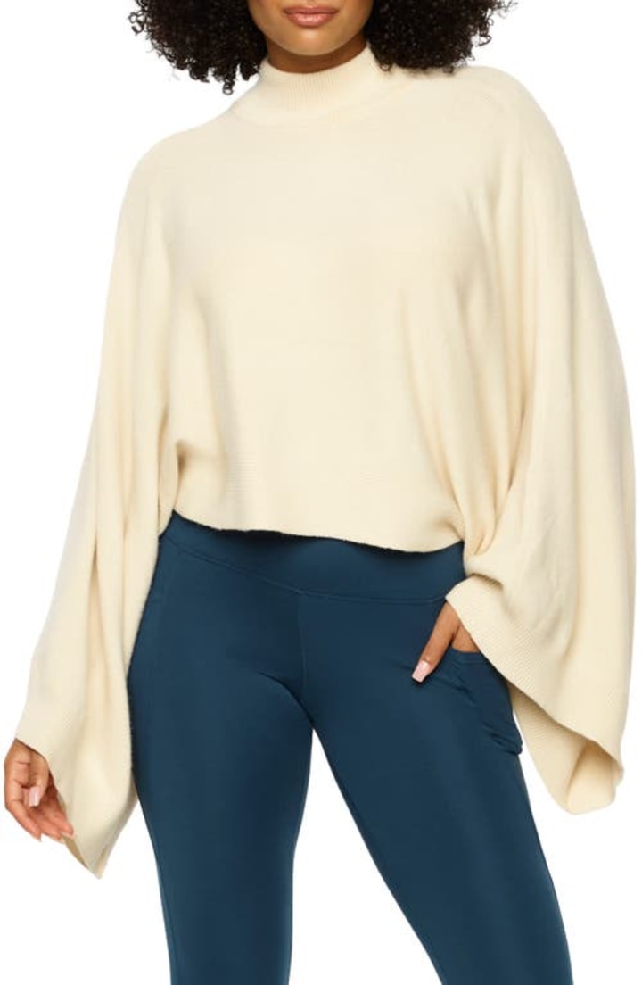 Reyes cape sleeve sweater