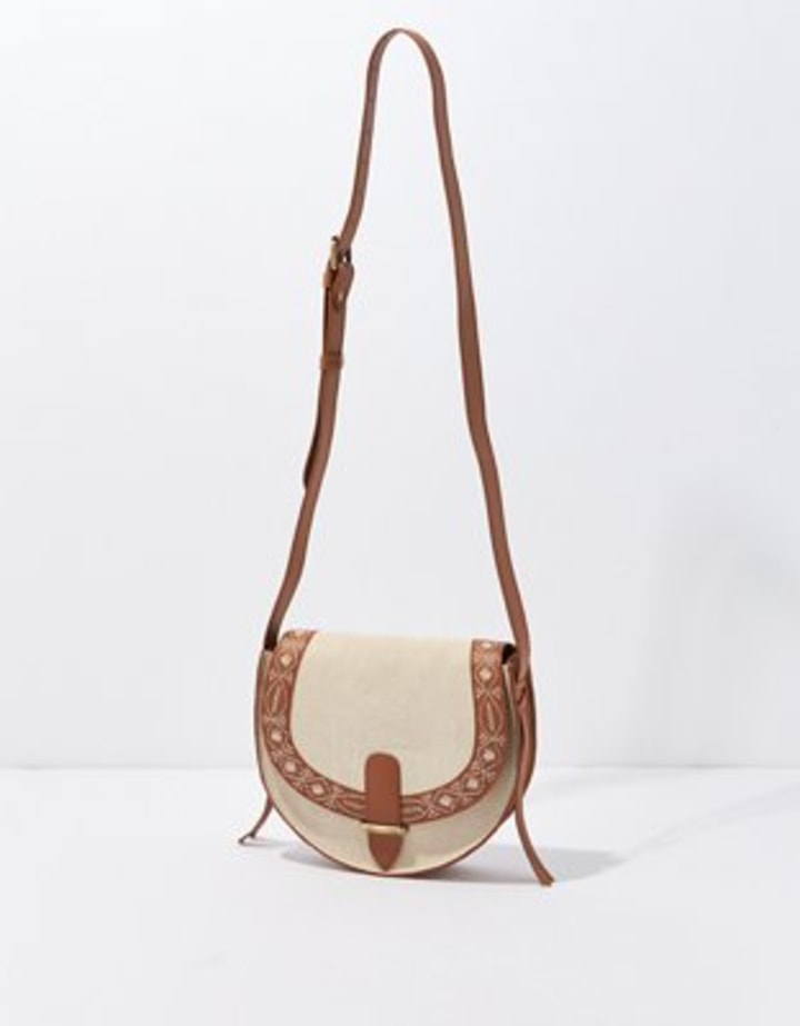 AEO CANVAS SADDLE BAG