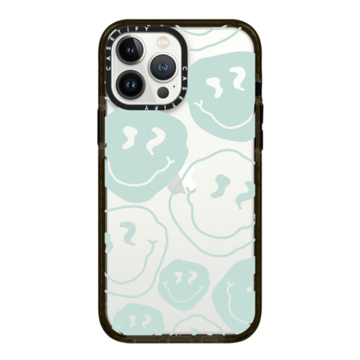Casetify Aqua Smiley Transparent Phone Case