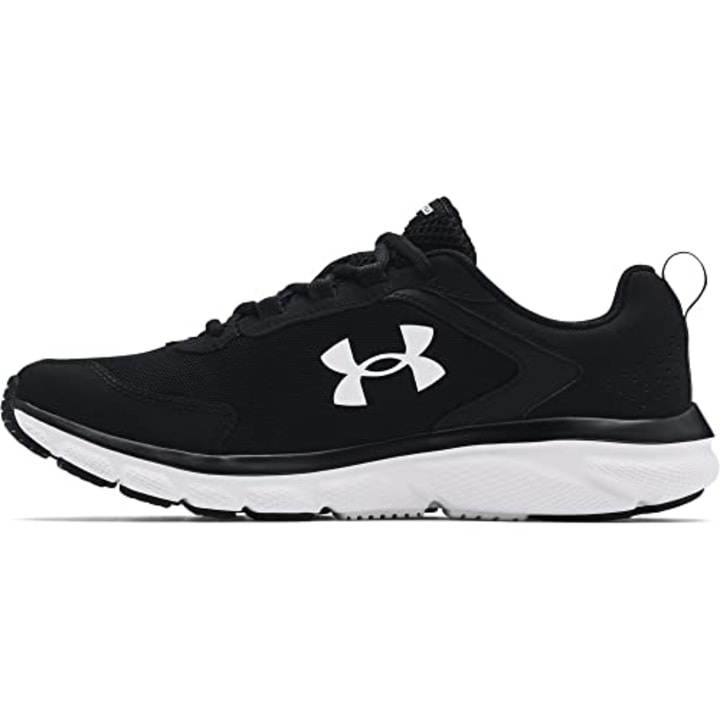 Under Armour Men&#039;s Charged Assert 9, Black (001)/White, 9 X-Wide US