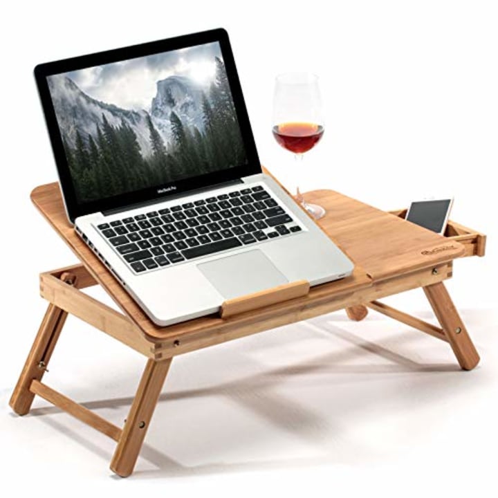 HANKEY Bamboo Adjustable Lap Desk