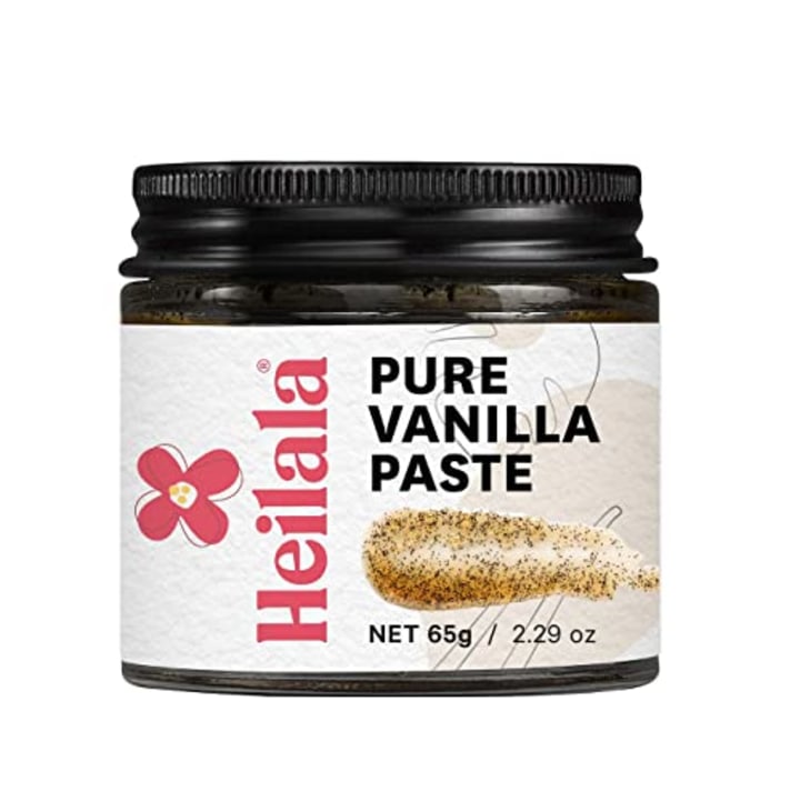 Vanilla Bean Paste for Baking - Heilala Vanilla, Choice of the World&#039;s Best Chefs and Bakers, Bake Like a Gourmet Chef with Low Sugar Pure Vanilla Paste Made Using Sustainably and Ethically Sourced Vanilla Beans from the Kingdom of Tonga - 2.29 oz