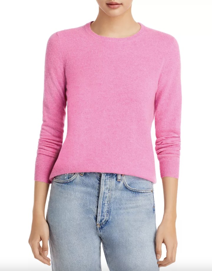 C by Bloomingdale's Cashmere Crewneck Cashmere Sweater