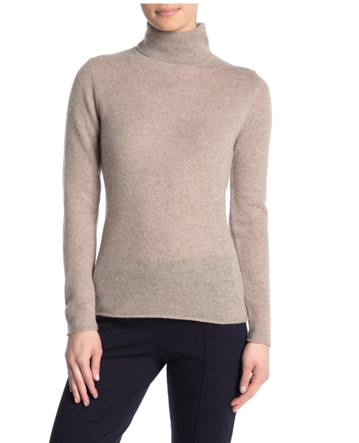 M by Magaschoni Cashmere Turtleneck Sweater