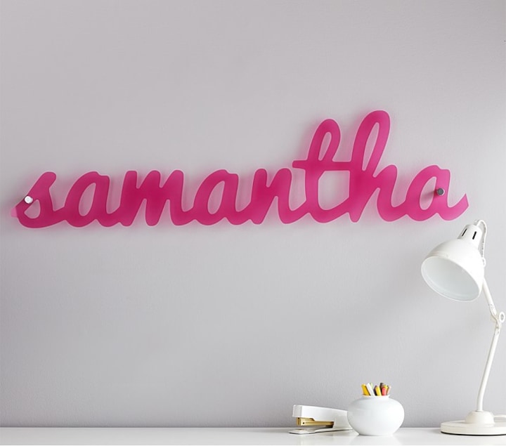 Pottery Barn Kids Personalized Neon Sign