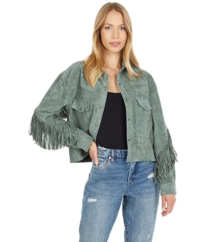 Blank NYC Twist and Shout Faux Suede Jacket