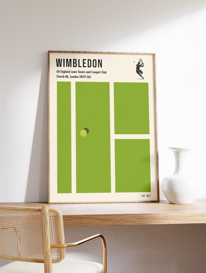 Etsy Wimbledon Poster