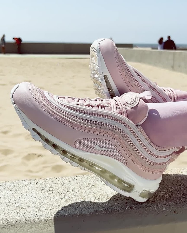 Nike Air Max 97 Sneaker in Pink Oxford/Summit White at Nordstrom, Size 12