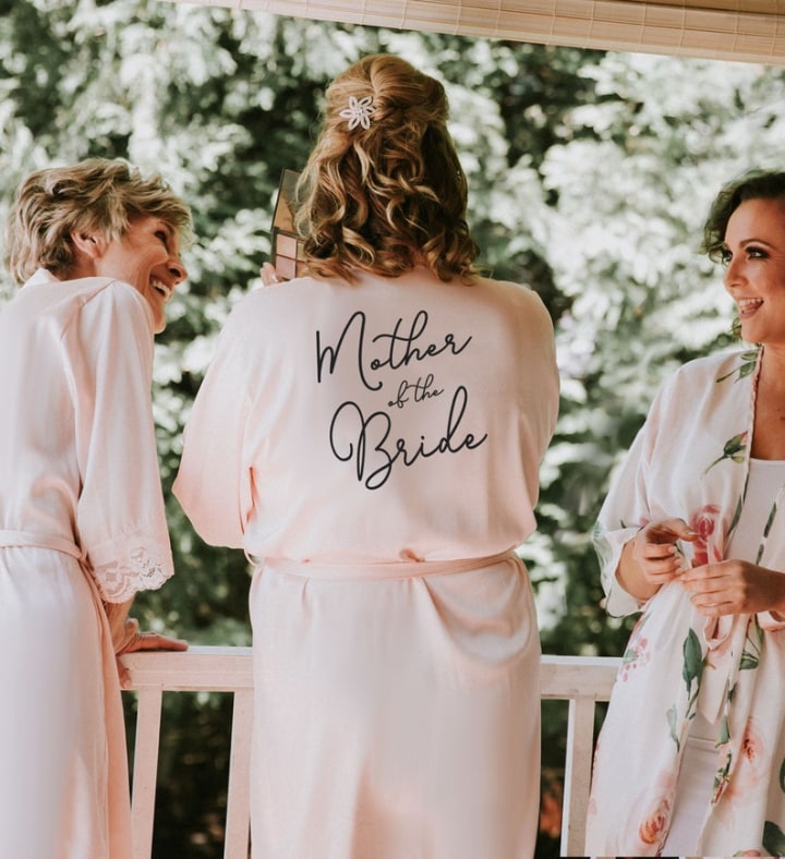 Mother of the Bride Gift Mother of the Bride Robe Mother of the Groom Robe from Daughter Mother of Bride Gift Ideas Lace Robe (EB3260WD)
