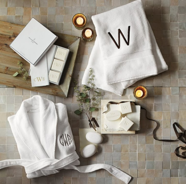 Monogrammed Soap & Towel Gift Set