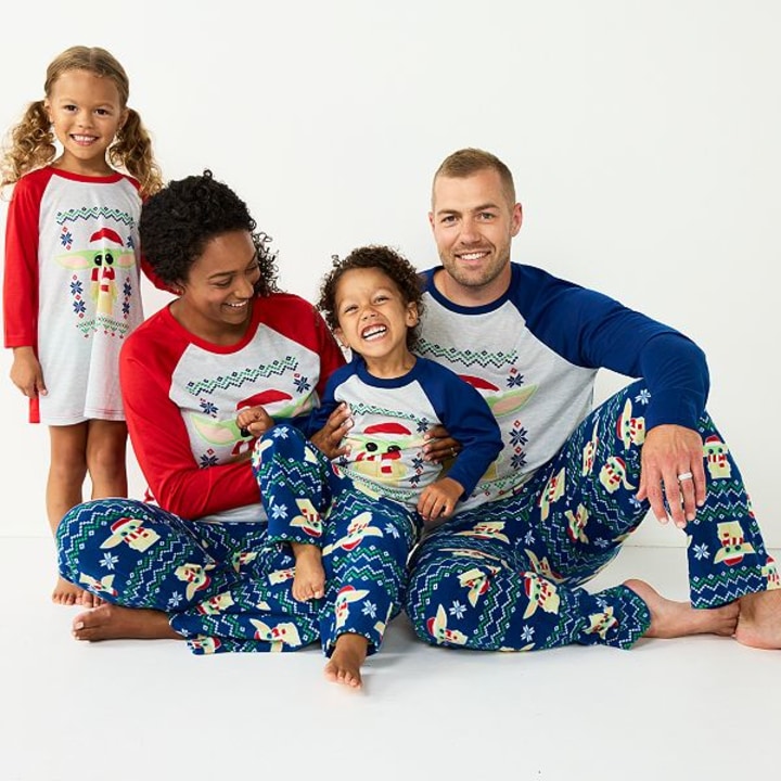 Dad Mom Kids Ekouaer Christmas Pajamas Matching Family Pjs Long Sleeve Sleepwear Soft Nightwear 