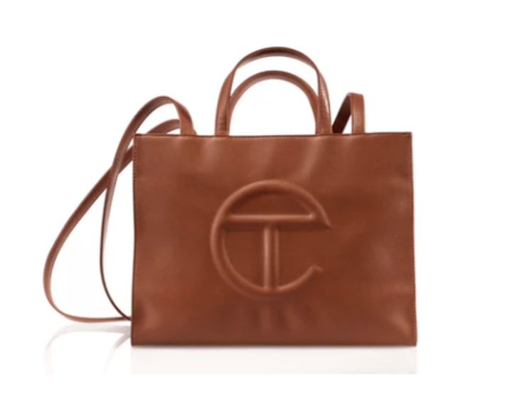 Medium Tan Shopping Bag
