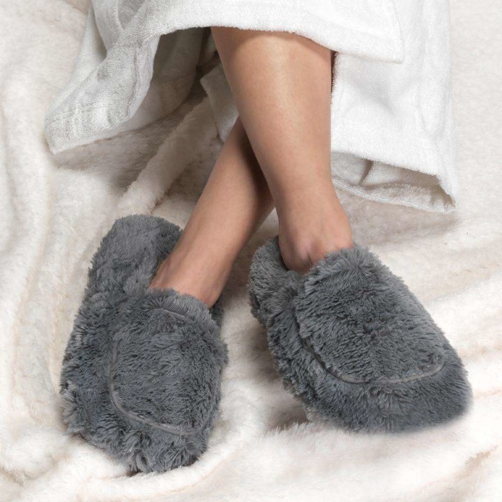 Gray Warmies Slippers