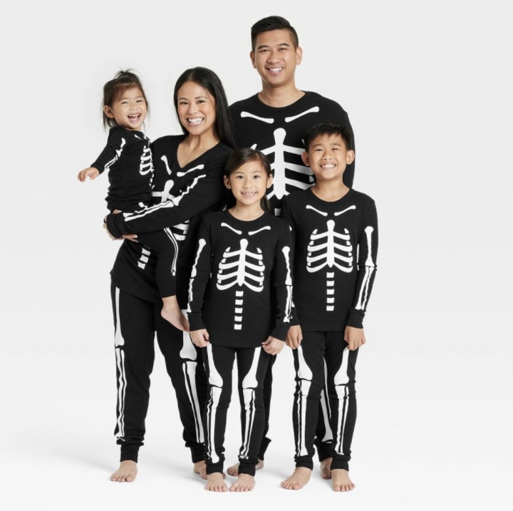Halloween Skeletons Matching Family Pajama Set