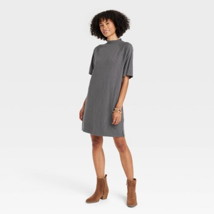Women&#039;s Elbow Sleeve Knit T-Shirt Dress - Universal Thread(TM)