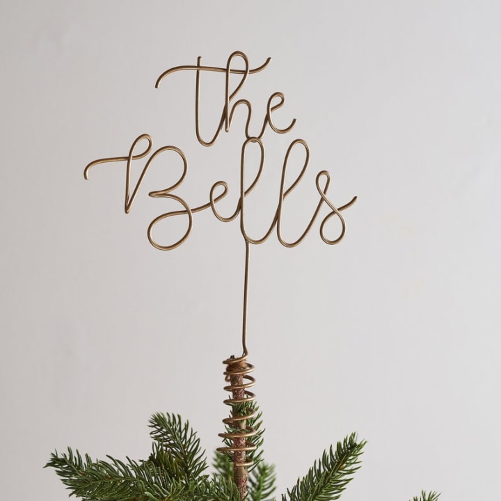 Personalised Family Name Wire Tree Topper