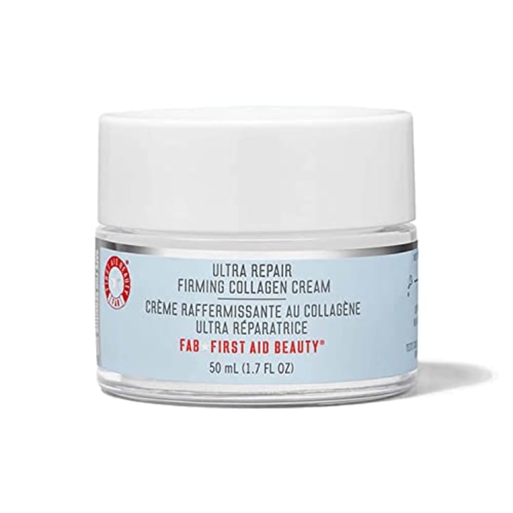 First Aid Beauty Ultra Repair Firming Collagen Cream - Day &amp; Night Anti-Aging Face Moisturizer with Collagen, Peptides and Niacinamide - 1.7 fl oz