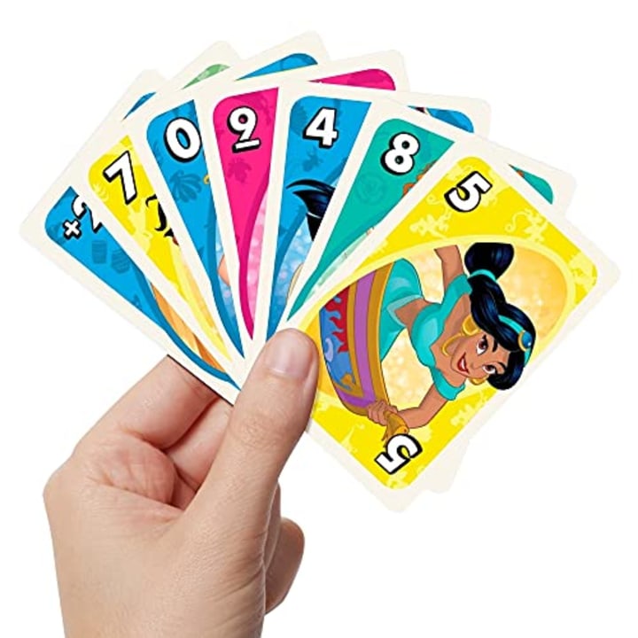 UNO Disney Princesses Matching Card Game, 112 Cards with Unique Wild Card &amp; Instructions for Players 7 Years &amp; Older, Gift for Kid, Family &amp; Adult Game Night