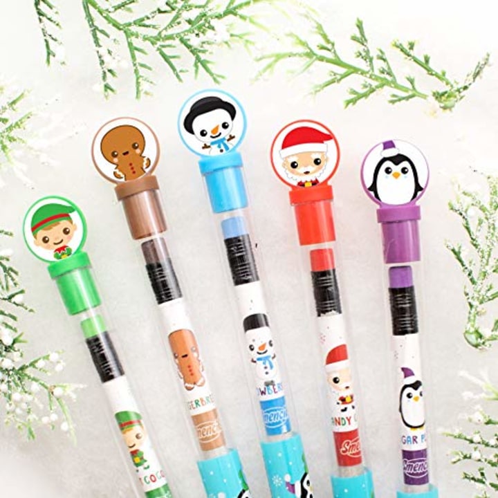 Holiday Smencils - HB #2 Scented Fun Pencils, 5 Count - Stocking Stuffer, Gifts for Kids, School Supplies, Party Favors, Classroom Rewards