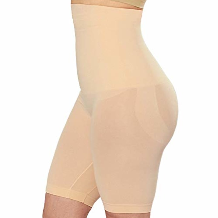 Shapermint High Waisted Body Shaper Shorts - Shapewear for Women Tummy Control Small to Plus-Size Nude X-Large / XX-Large