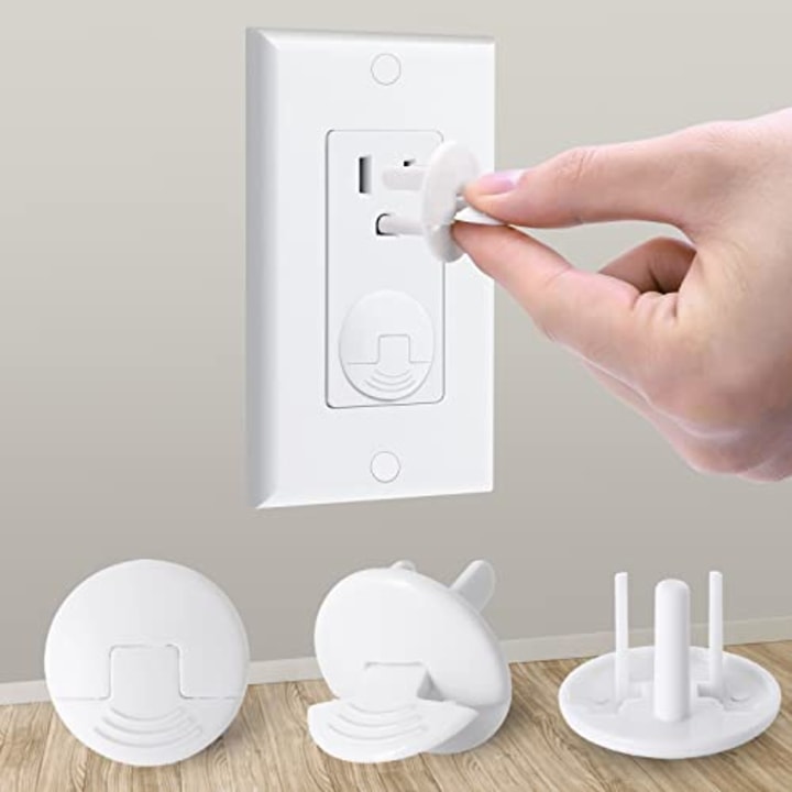 8 PACK Baby Proofing Electrical Outlet Plug Covers For Kids Safety,Baby Child Proof Electrical Protector Safety Caps,Sturdy Childproof Socket Covers For Home & OfficeProtect Toddlers & Babies Outlet Covers 