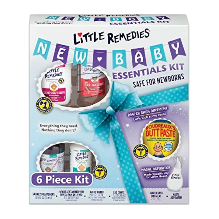 Little Remedies New Baby Essentials Kit, 6 Piece Kit for Baby&#039;s Nose and Tummy